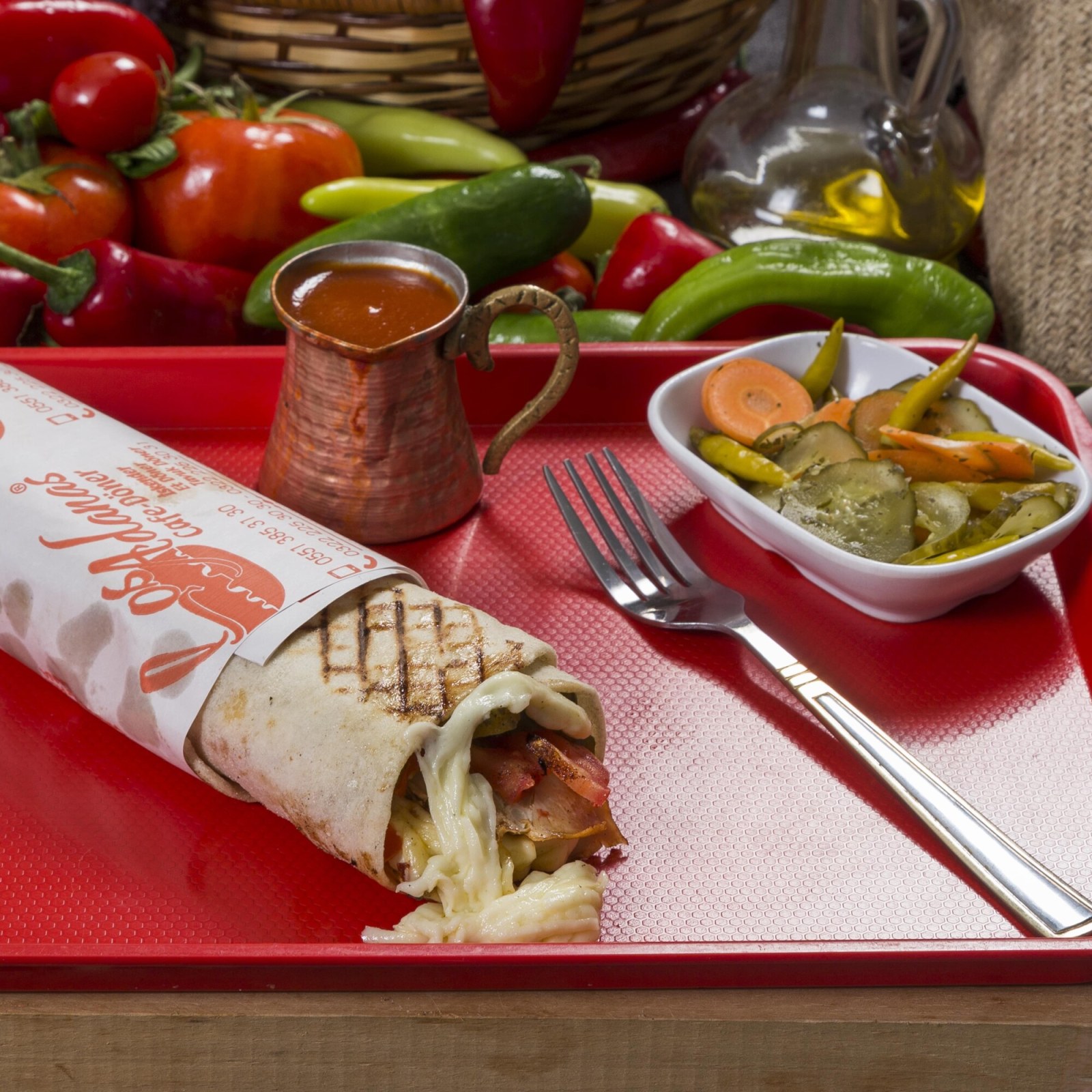 Kaşarlı Tavuk Döner Dürüm