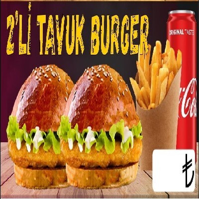 2'li Klasik Tavuk Burger Menü