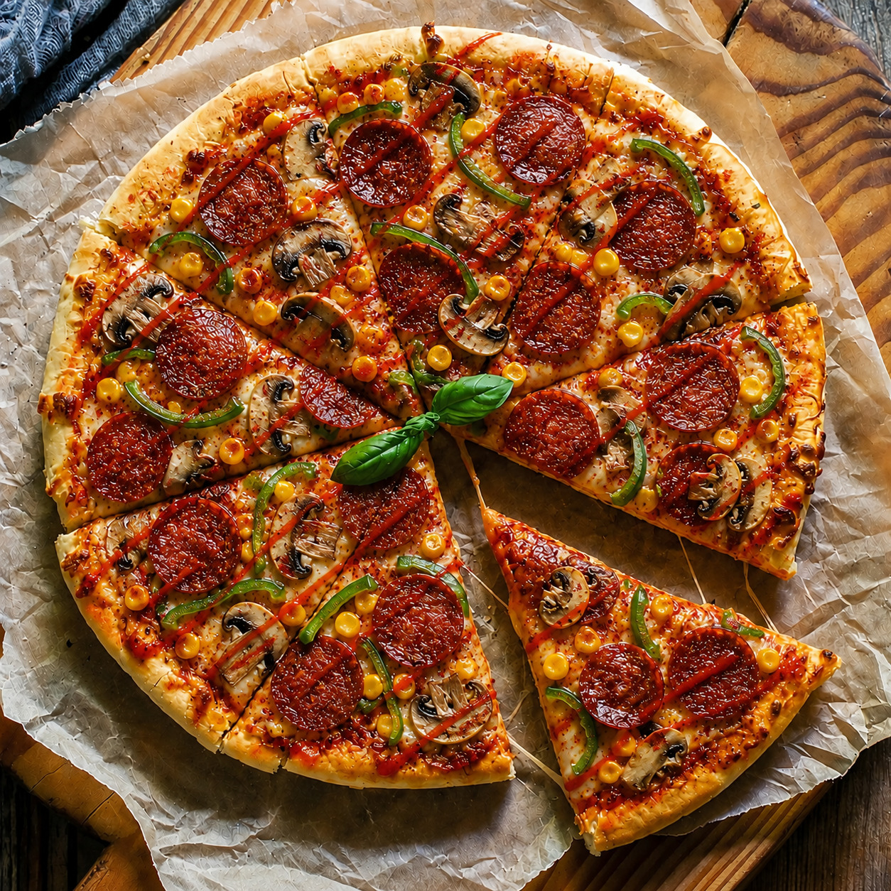 Acı Biberli Pizza (25 cm)