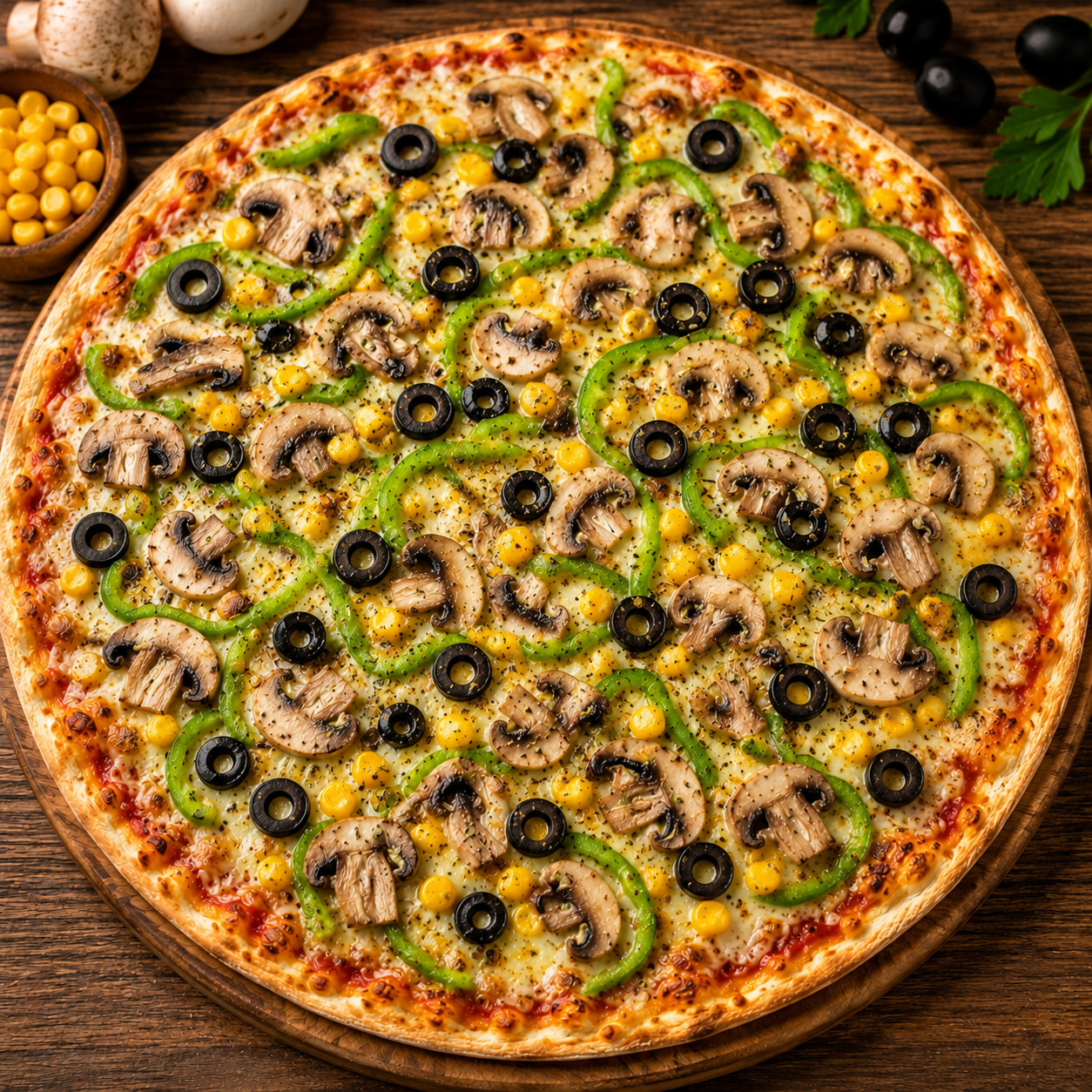 Mantarlı Pizza (Orta)