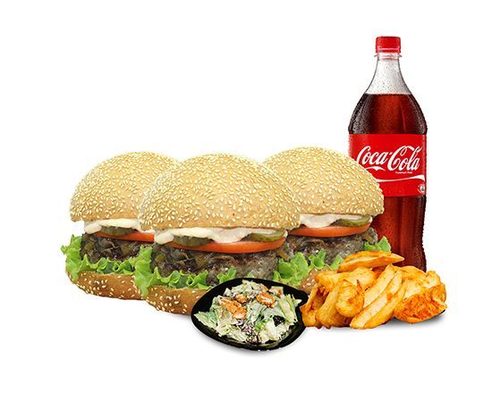 3 Kişilik Classic Burger Menü