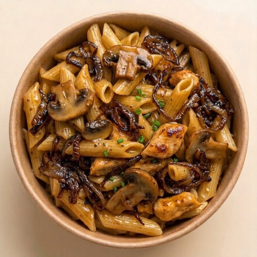 Karamelize Soğanlı Penne