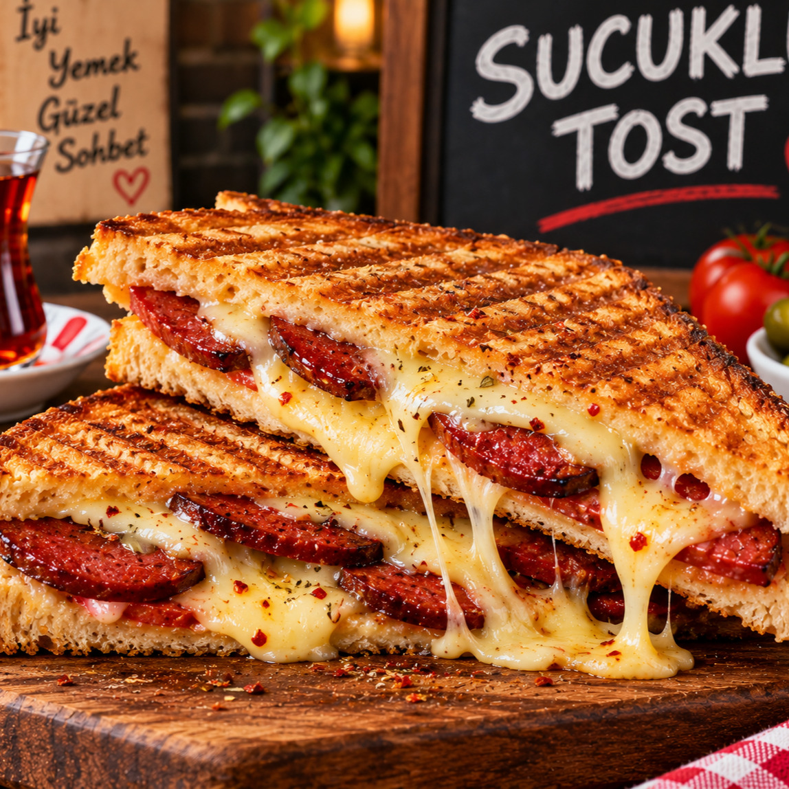 Sucuklu Kaşarlı Tost Menü