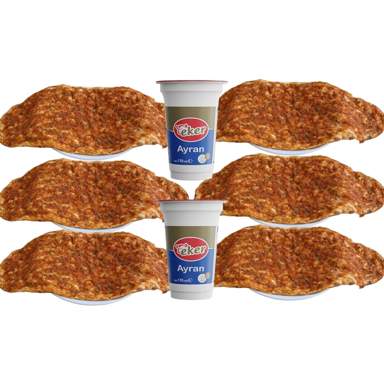 6'lı Lahmacun Menü