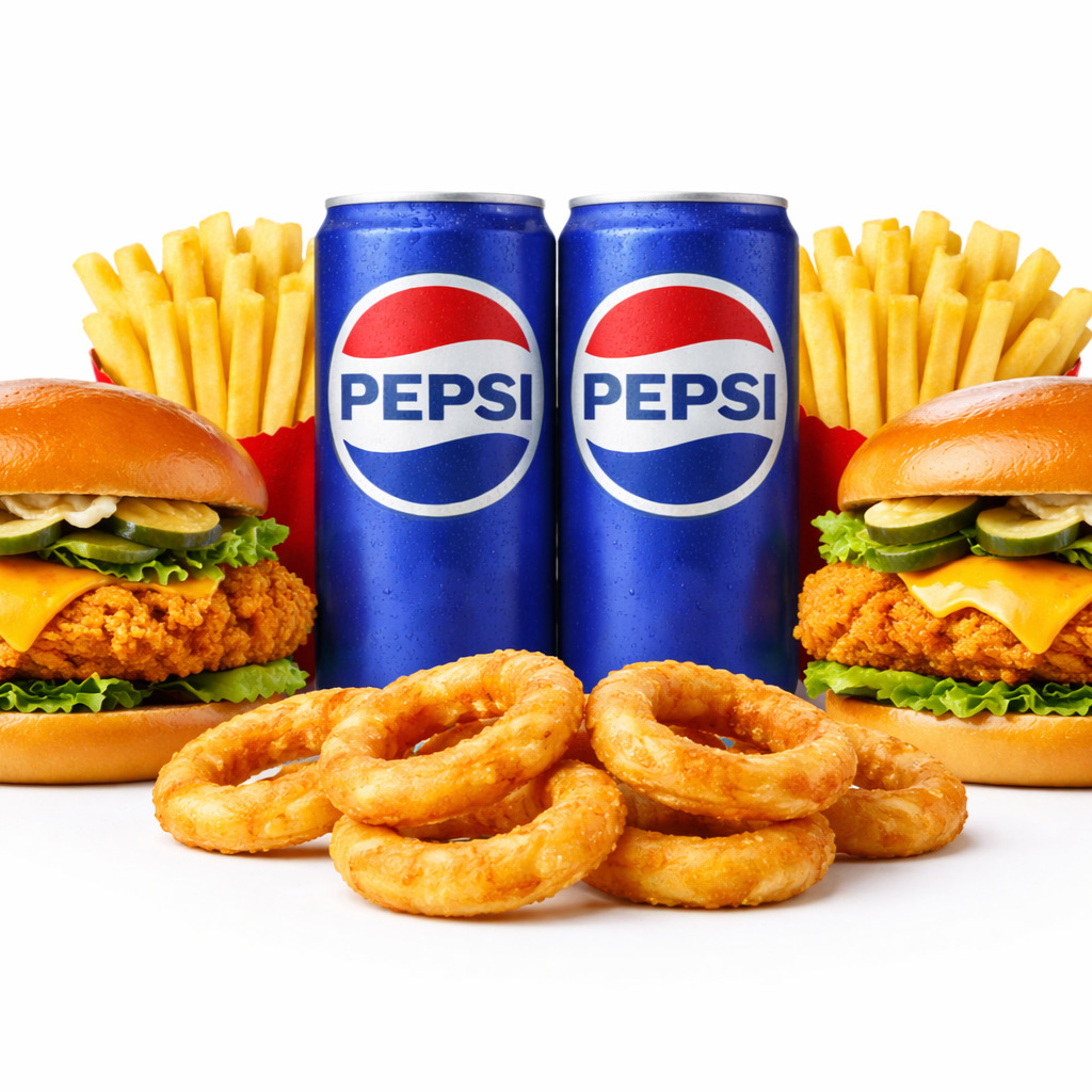 İki Kişilik Chicken Mr Burger Menü
