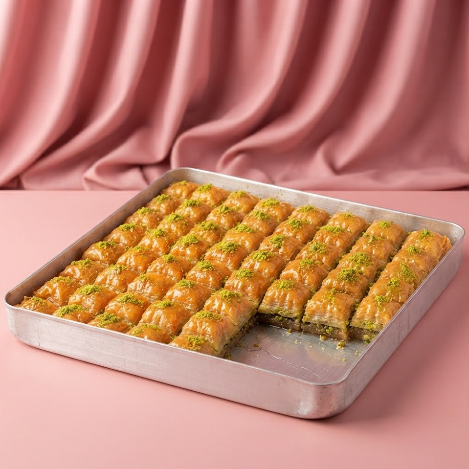 (1.000 gr.)_Fıstıklı Tereyağlı Baklava
