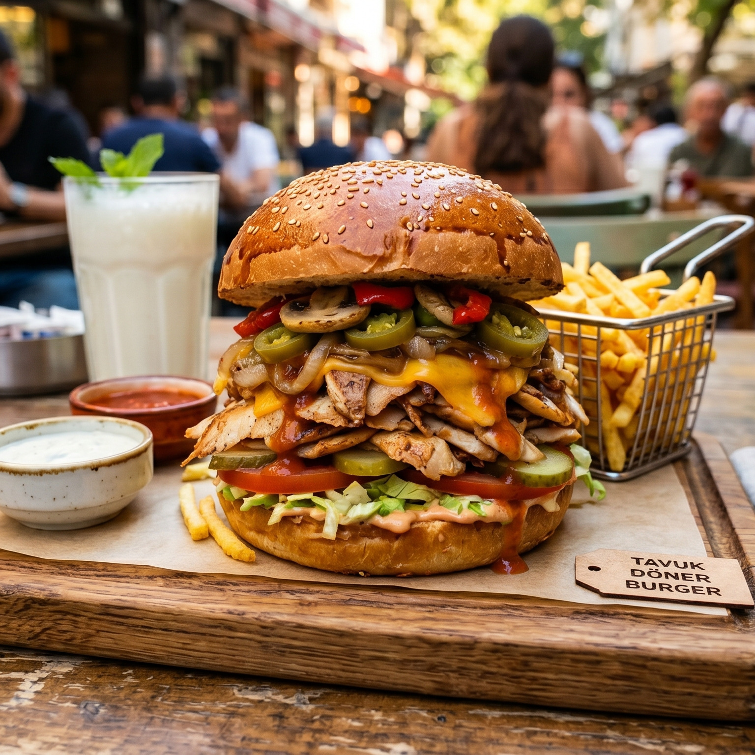 Tavuk Döner Mexican Burger
