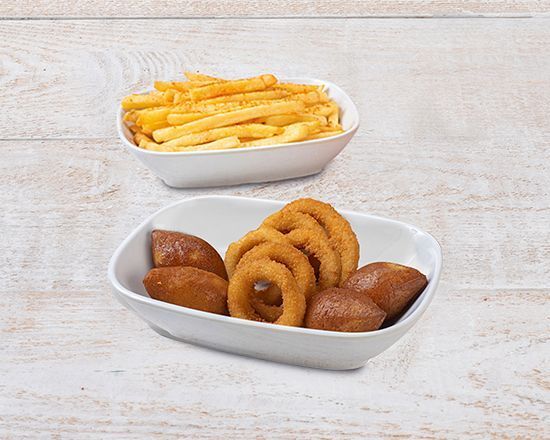 Duble Çıtır 3'lü (4 İçli Köfte, Double Patates, 6 Soğan Halkası)