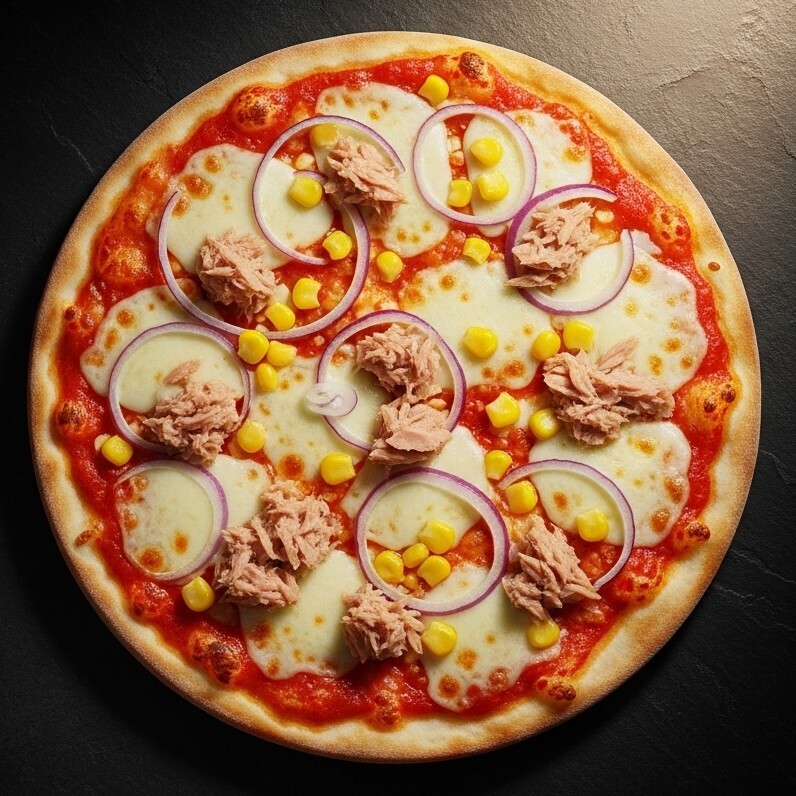 Ton Balıklı Büyük Boy Pizza