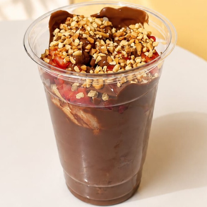 B&G Waffel Cup Bol Muz Çilek Ve Yer Fıstığı
