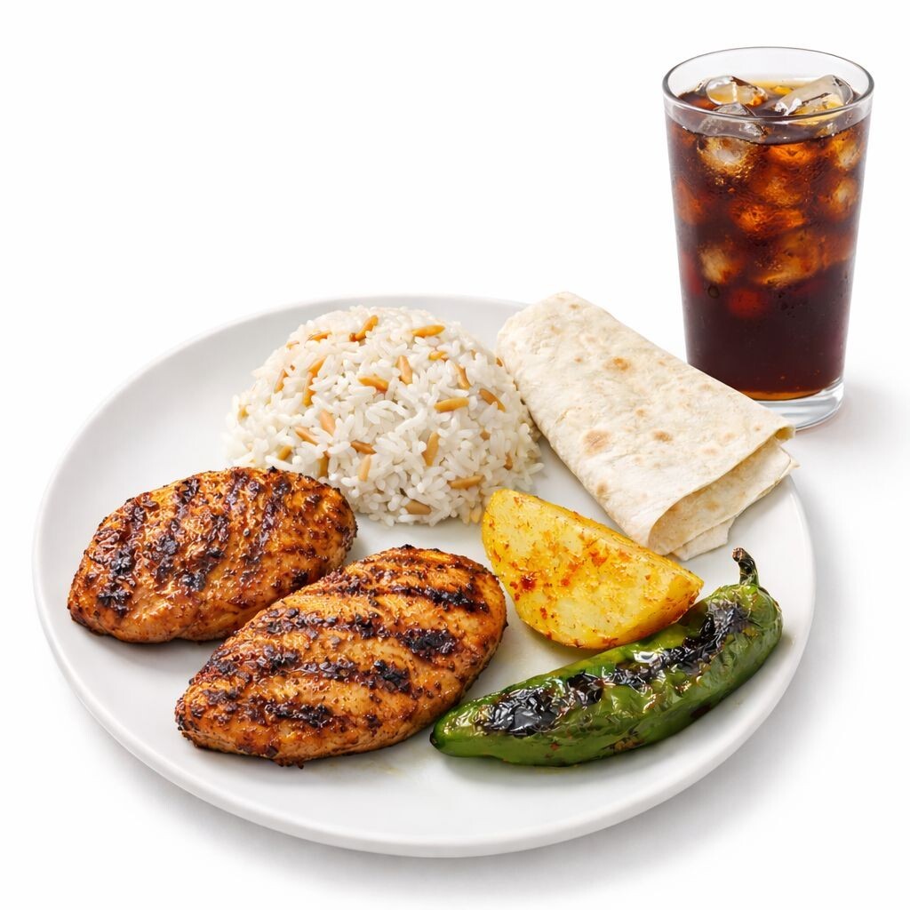 Mangalda Tavuk & Tereyağlı Pirinç Pilavı +Coca Cola 330Ml