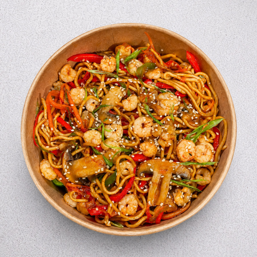 Karidesli Noodle
