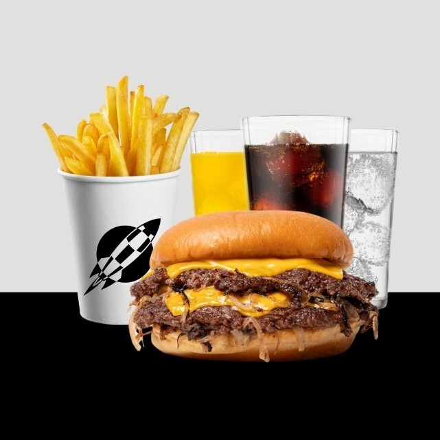 Oklahoma Fried Onion Cheeseburger Menü