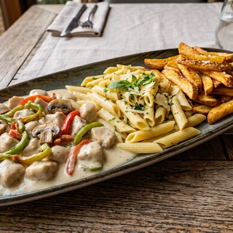 Kremalı Soslu Tavuk