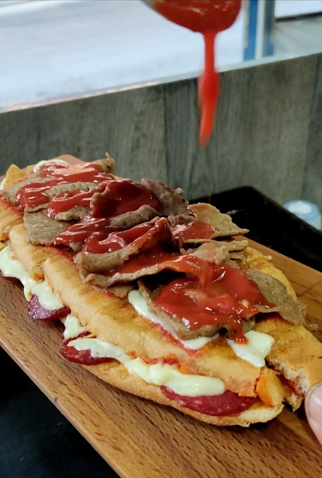 Et Dönerli Kaşarlı Tost