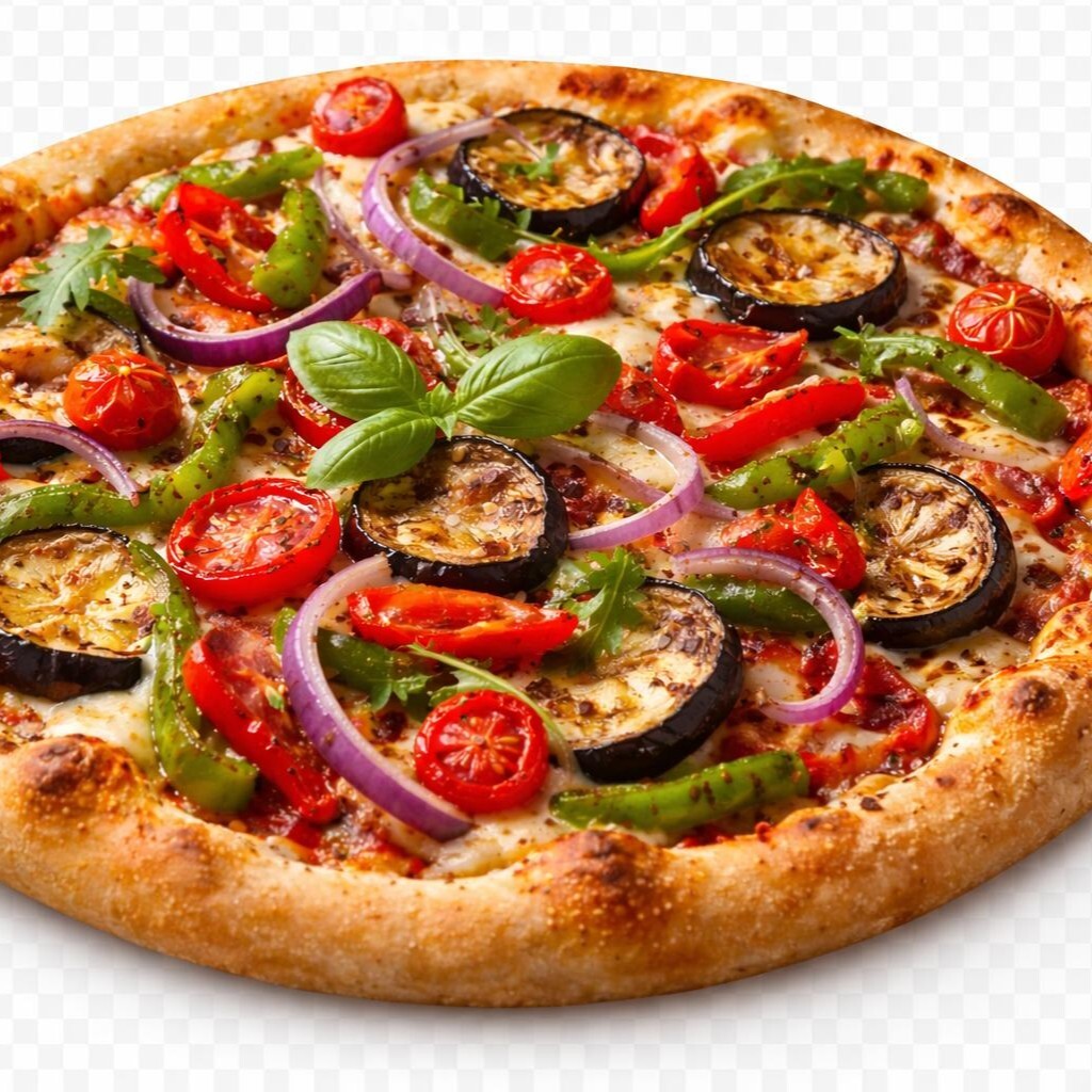 Mix Patlıcanlı Acılı (Orta Boy) Pizza Patlıcanlı Jelapenolu Biberli Domatesli Gurme Pizzacı Pizza