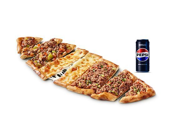 3'lü Karışık Pide Menü