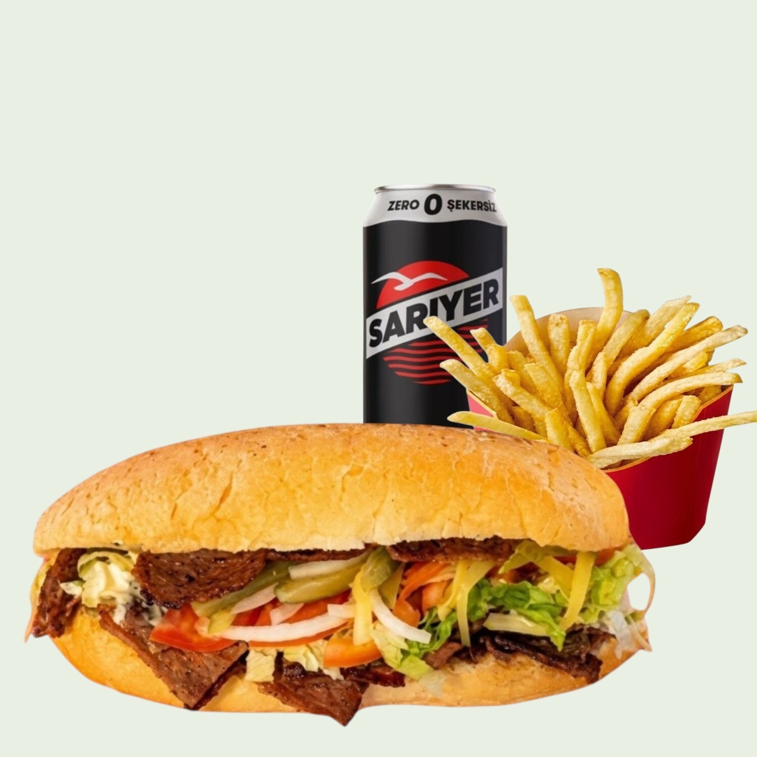 Et Döner Sandviç (Menü)
