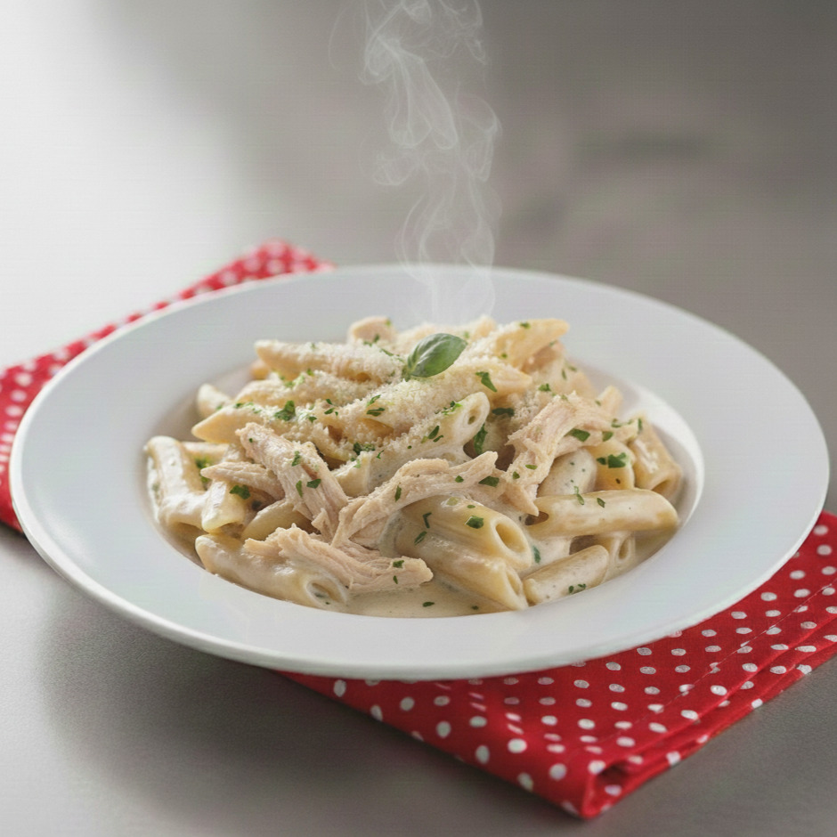 Kremalı Tavuklu Penne
