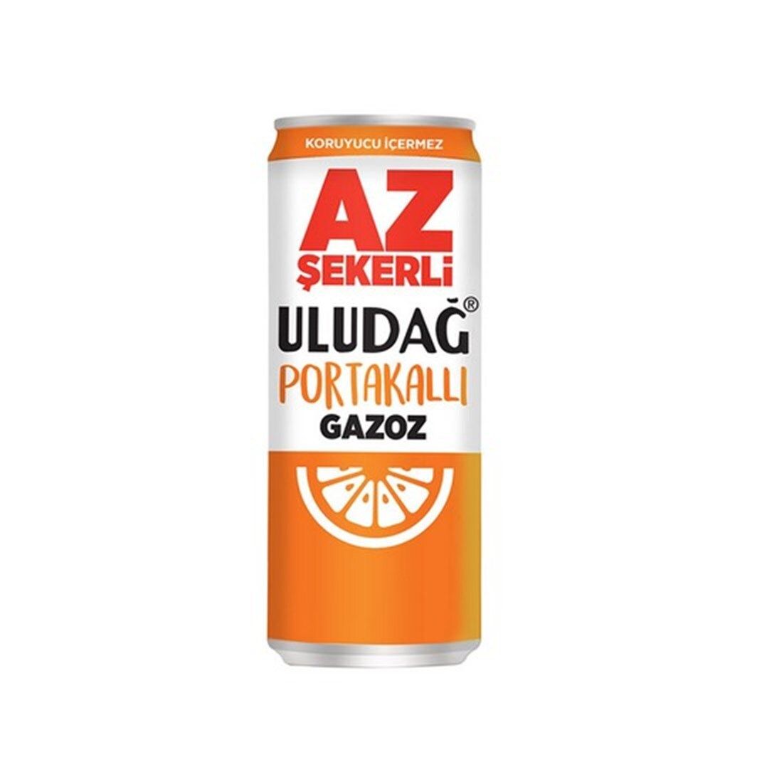 Uludağ Portakallı Gazoz kutu (330ml)