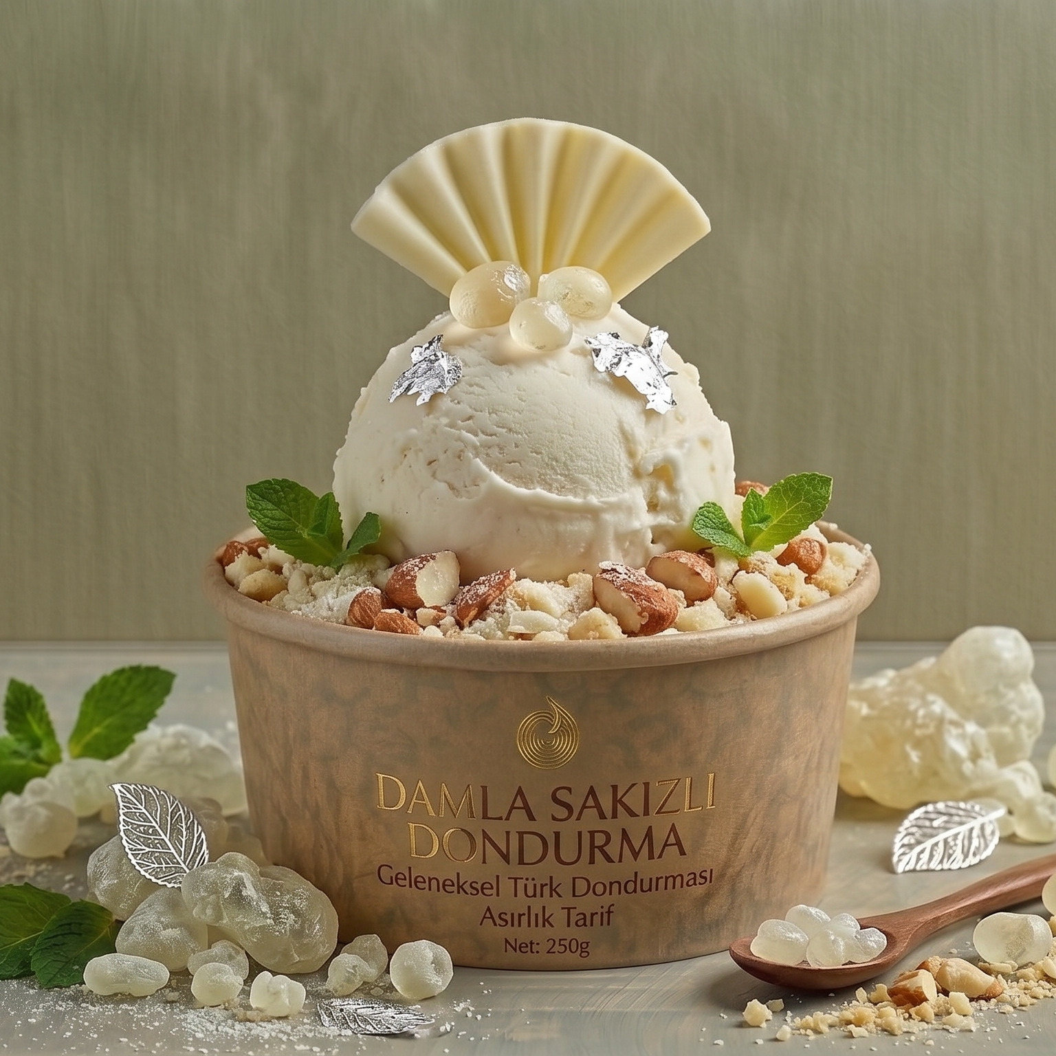 Damla Sakızlı Dondurma (250 Gr.)