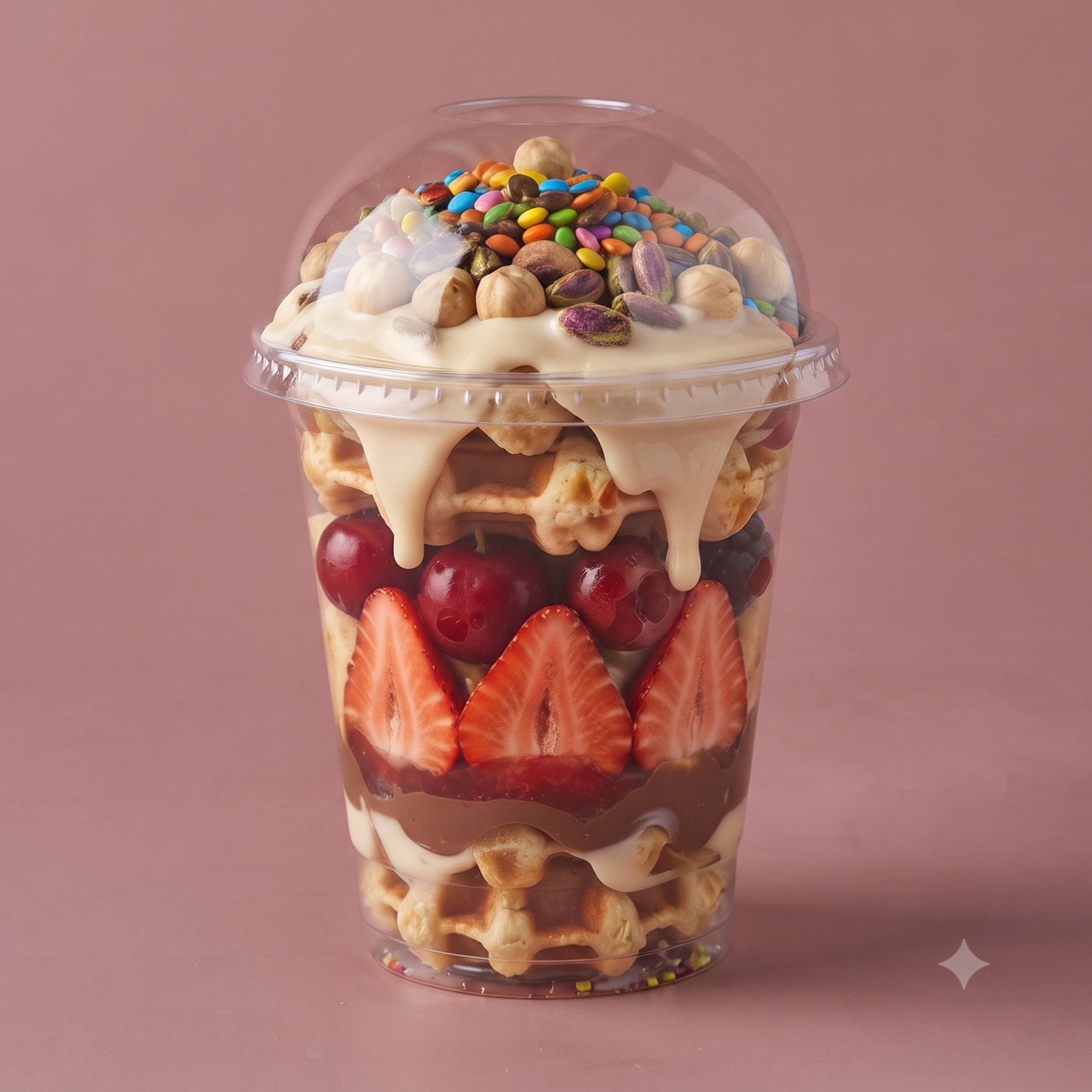 Cup Waffle Çilek
