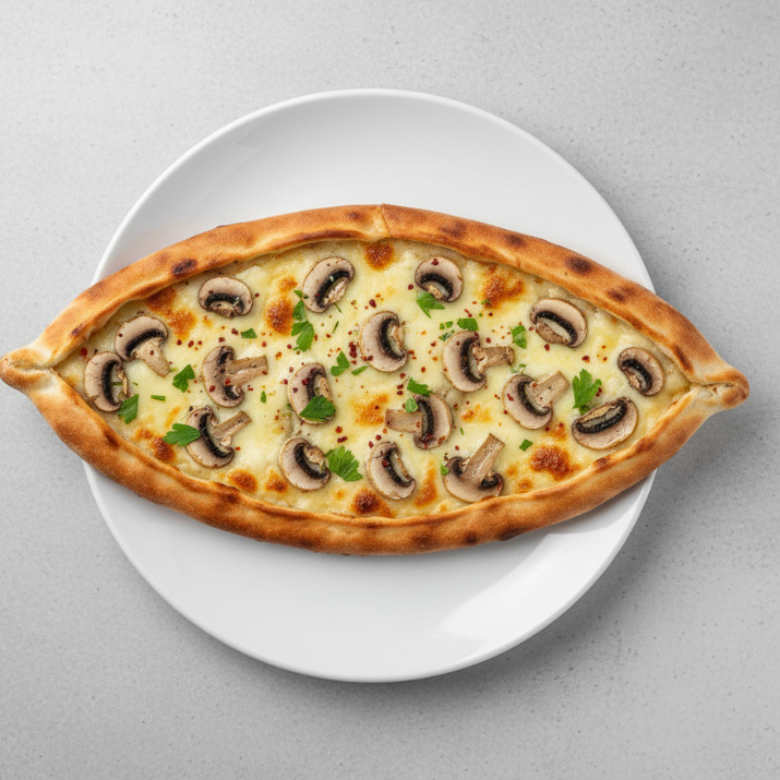 Mantarlı Kaşarlı Pide