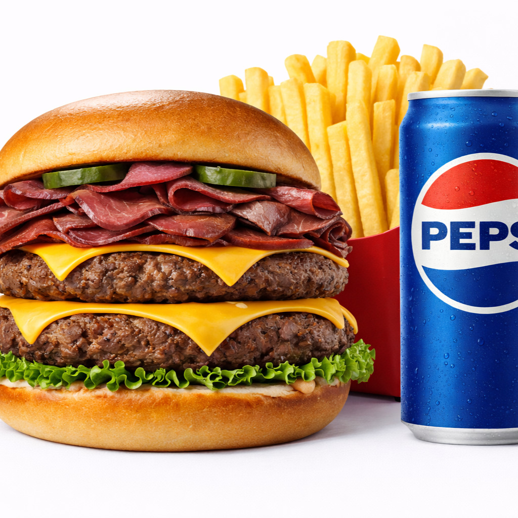 Dubleks Mr Kasap Burger Menü