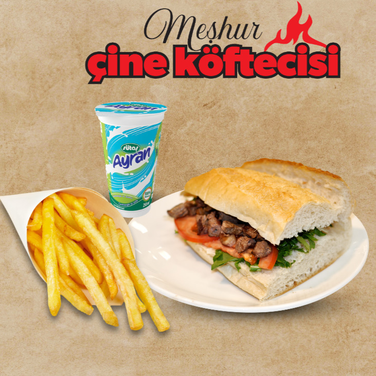 Tekli Çöp Şiş Cips Menü