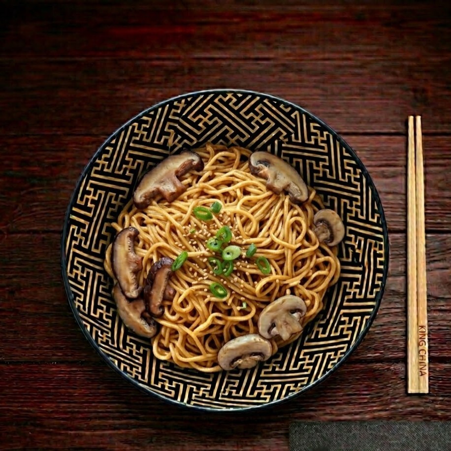 Üç Mantarlı Noodle