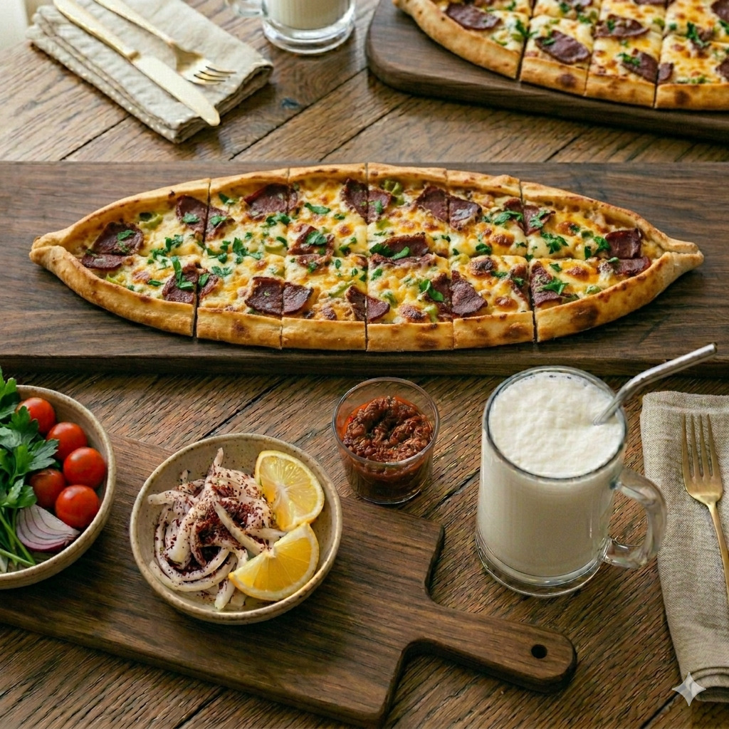 Pastırmalı Kaşarlı Pide