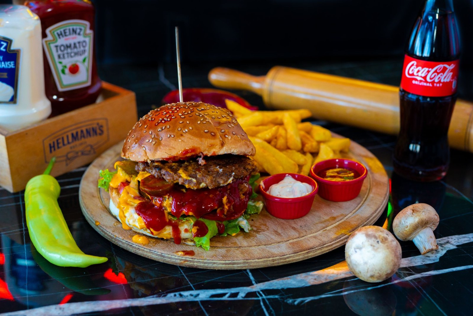Mexican Burger + Kızartma
