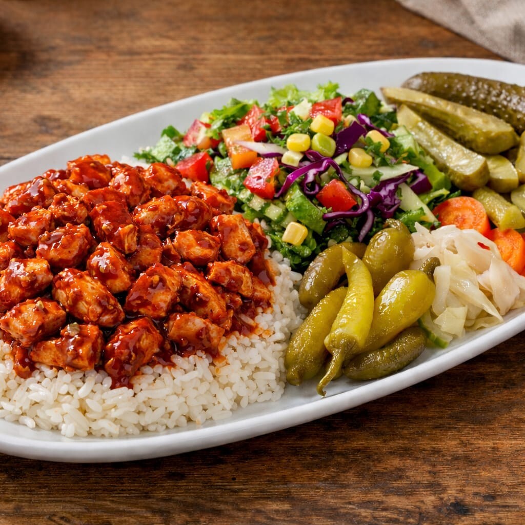 Meksika Soslu Tavuk Pilav