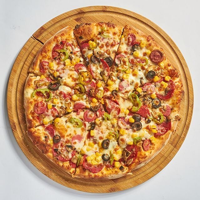 Karışık Pizza (Orta) VIP Live Sos Full Karışık Mix Sucuklu Sosisli Mantarlı Pizzacı Pizza