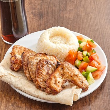 Duble Sade Pilav + 8 Parça Kanat + 1 Cam Şişe 245ml Susurluk Ayranı