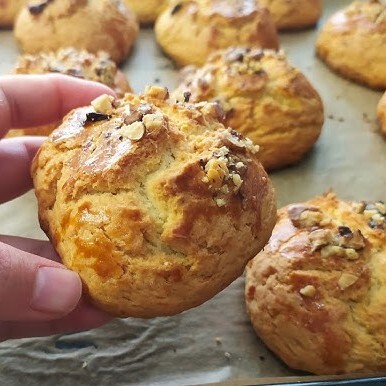Portakallı Üzümlü Kek ( Şam Kurabiyesi )