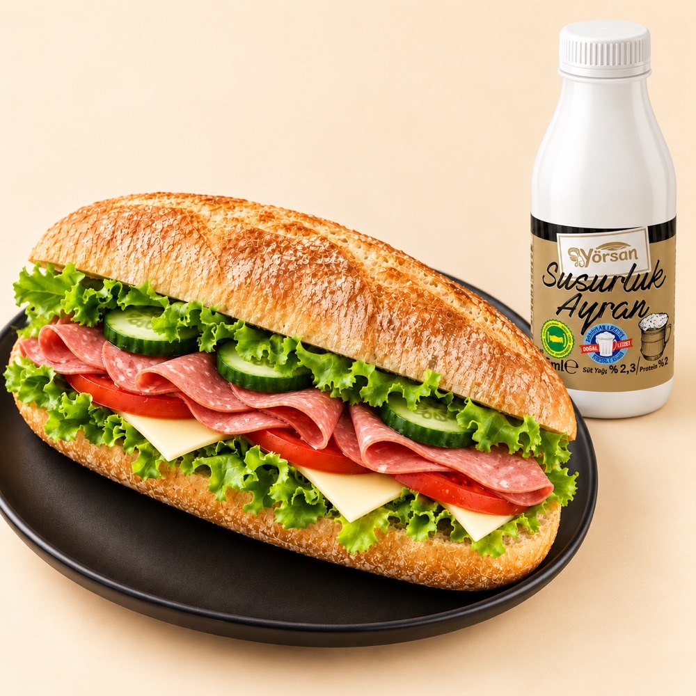 Benim Sandviçim + Ayran Menü