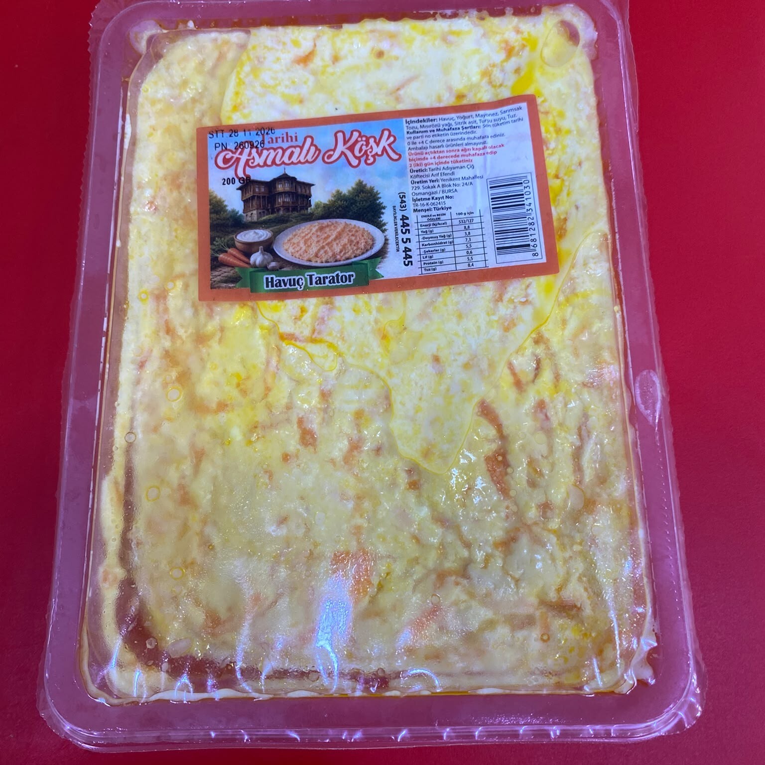 Havuç Tarator (200 gr)