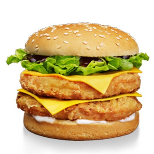Double Chicken Hamburger Sos Burger