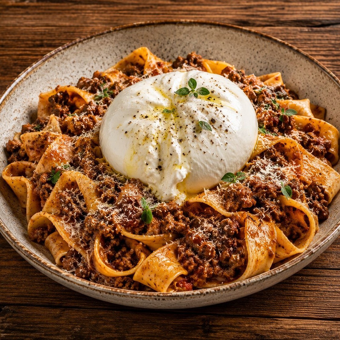 Creamy Burrata Pappardelle