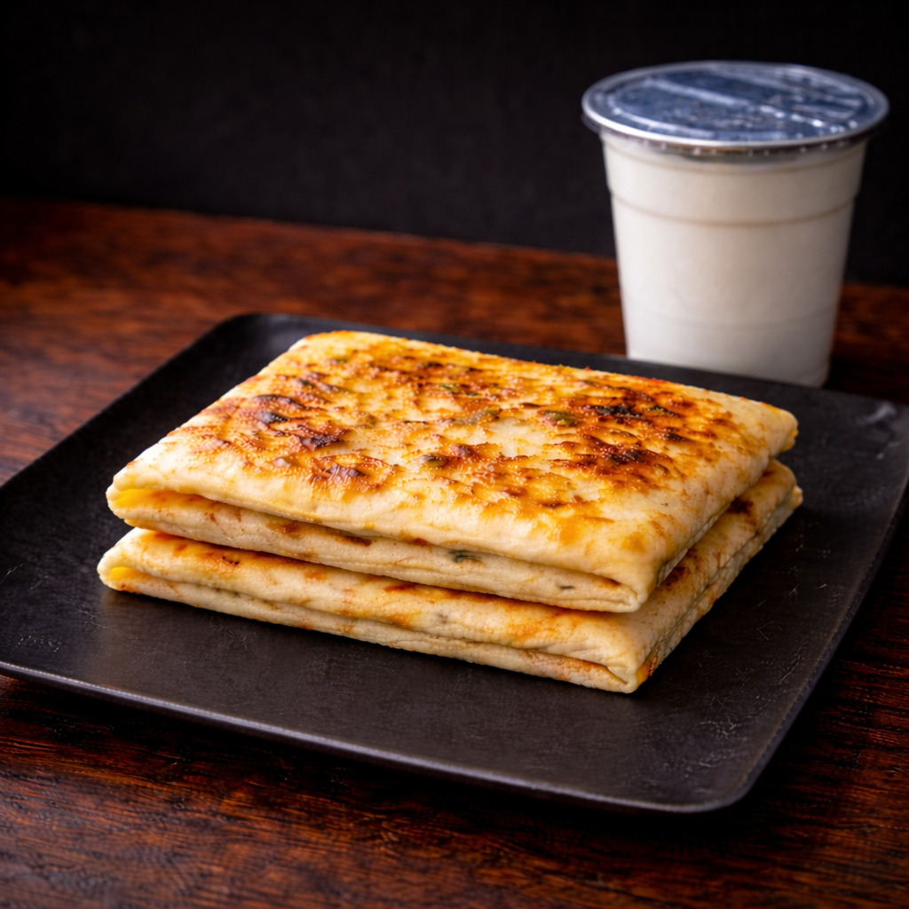 2'li Süleyman (Sucuklu Mozzarella Peynirli) Gözleme Ekonomik Ayran Menü
