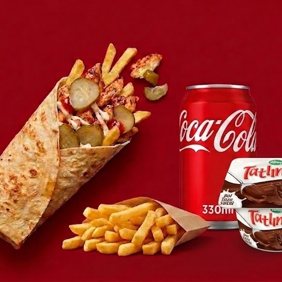 Tavuk Döner Dürüm Süper Small Klasik Menü
