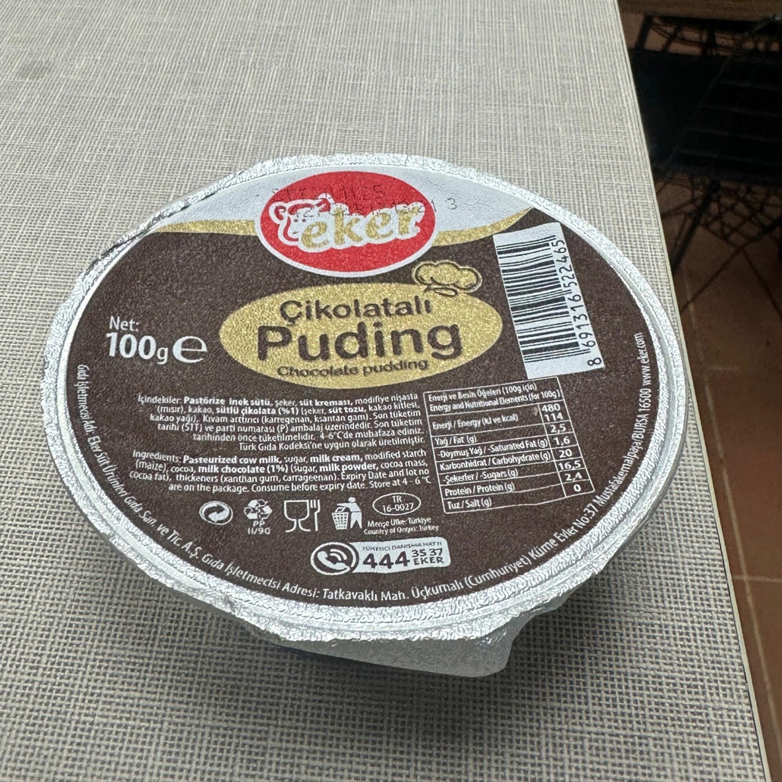 Çikolatalı Puding (100 gr)