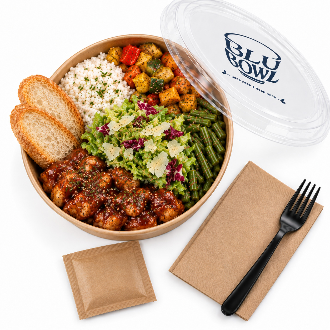 BBQ Cheddar Soslu Tavuk Bowl