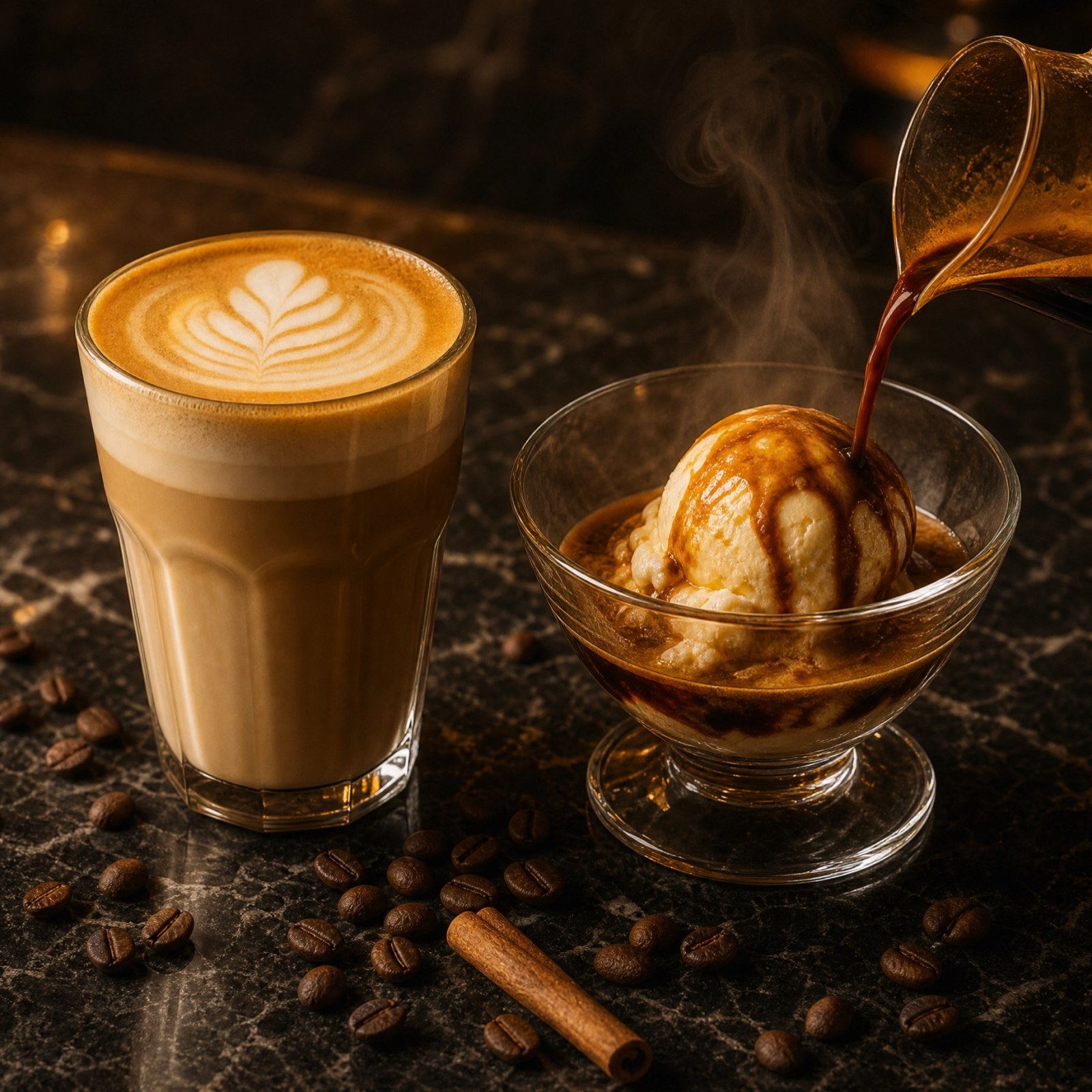 Premium Kahve & Dondurma Ortaklığı (Latte + Atelya A)