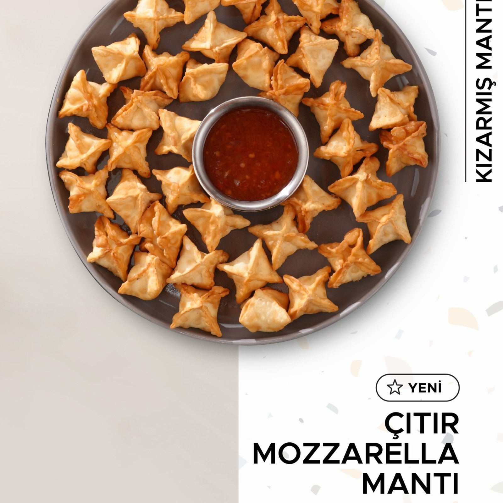 Mozzarellalı Çıtır Mantı