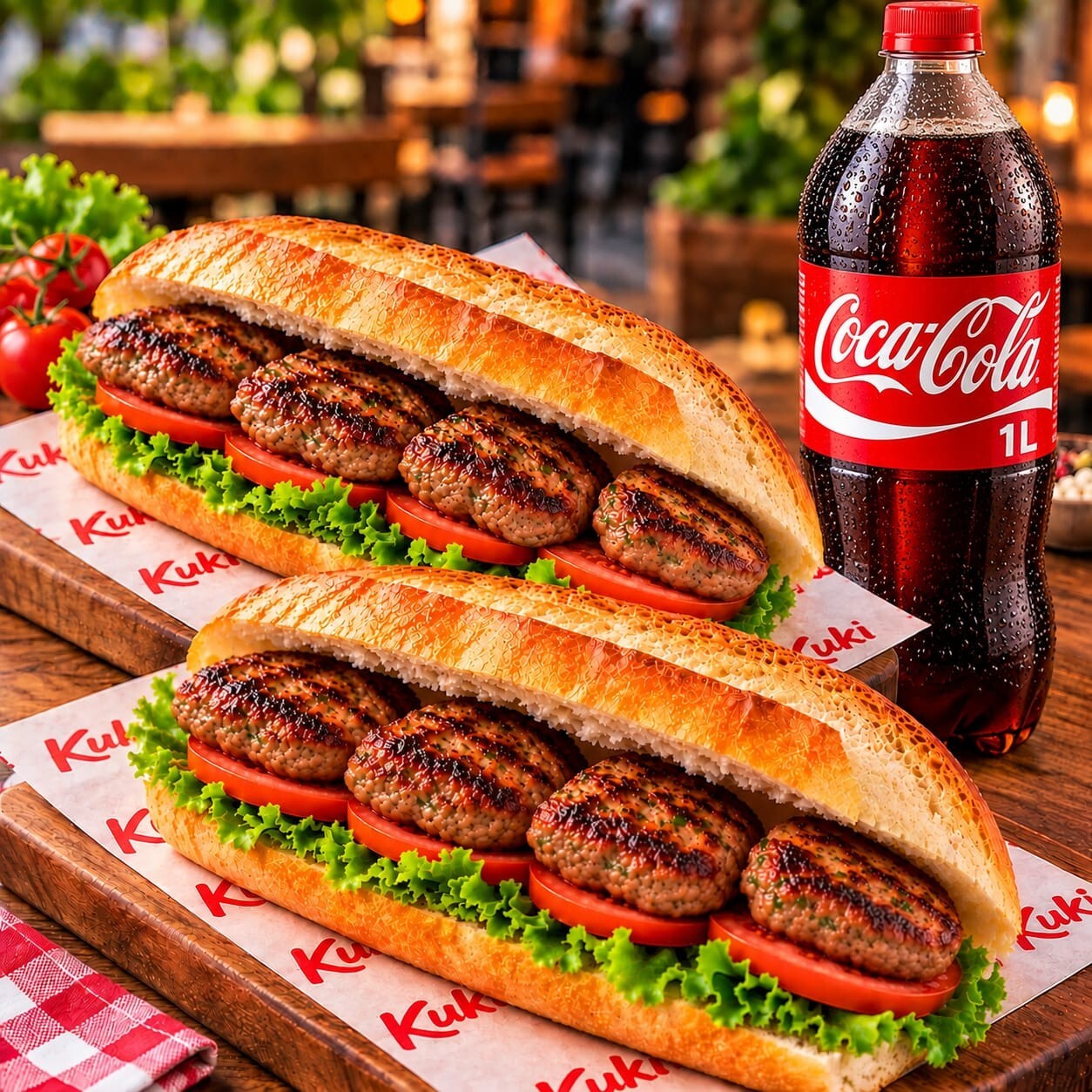 2 Ekmek Arası Köfte 1 Litre Cola