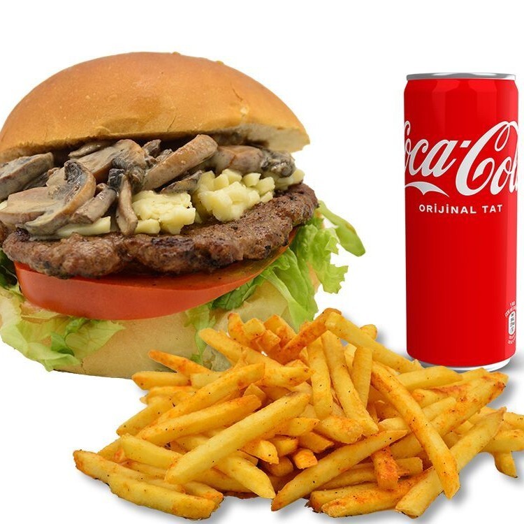 Mushroom Burger Menü
