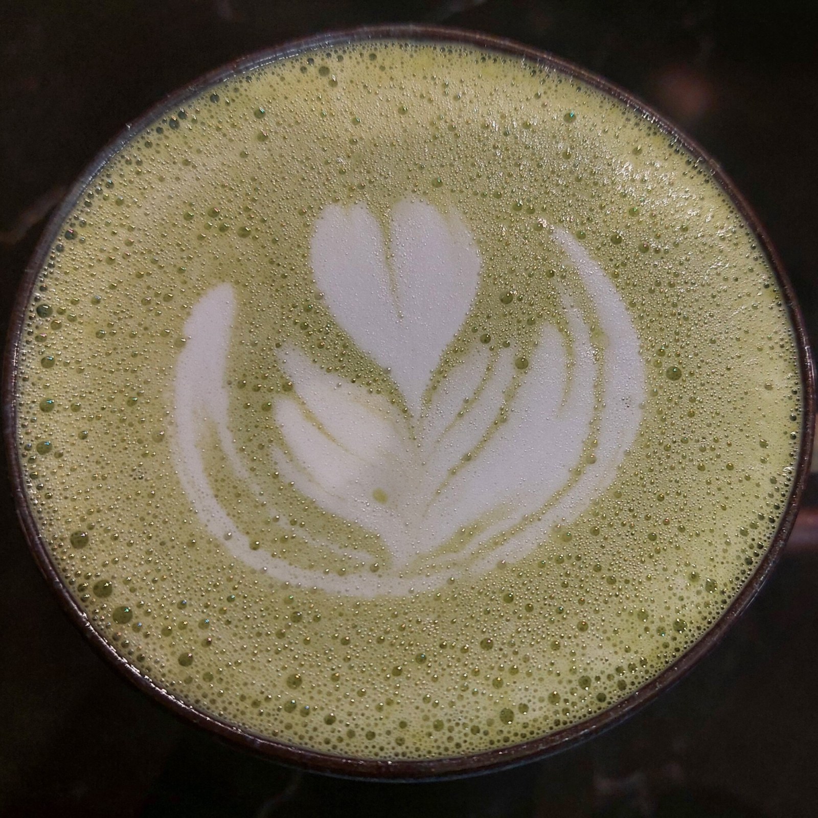 Pink Rose Matcha Latte (8 oz)