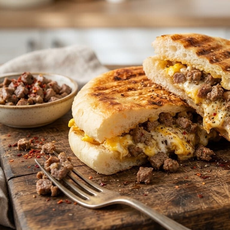 Yumurtalı Kavurmalı Tost (Tostlab Saray)